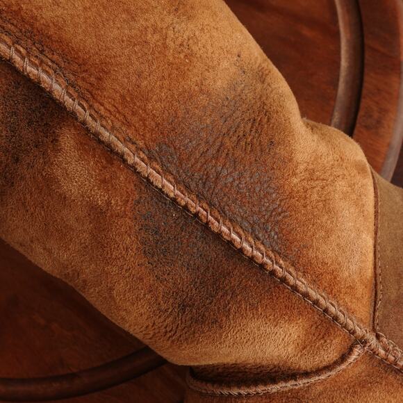 UGG Boots Womens Size 7 Brown Bailey Over The Knee Suede Shearling Pull On READ - Picture 11 of 16